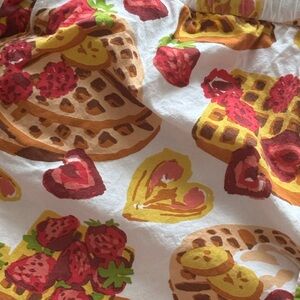printfresh pajamas waffles in bed print - cami and shorts pajamas XL